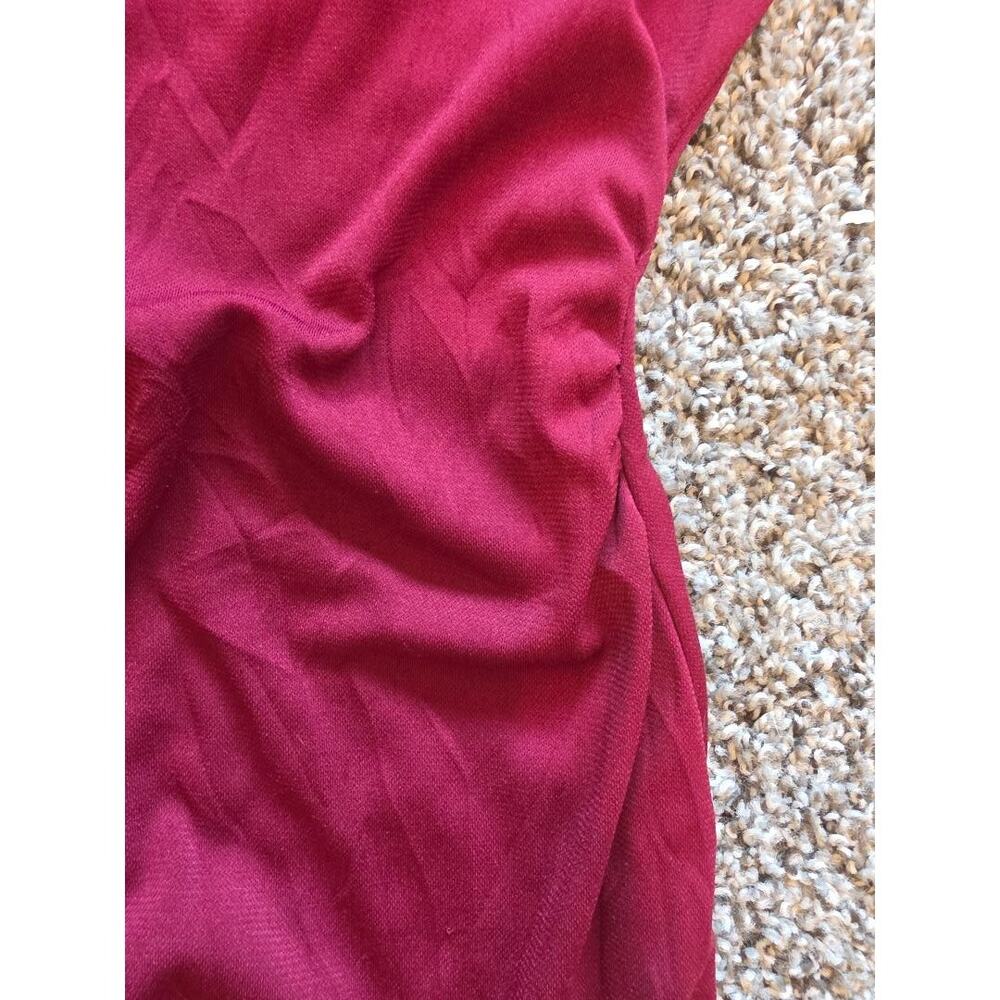 Charlotte Russe Burgundy Asymmetrical Halter Dress Size S - Picture 3 of 7
